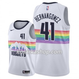 Dres Denver Nuggets Juan Hernangomez 41 Nike 2018-19 City Edition Bijela Swingman